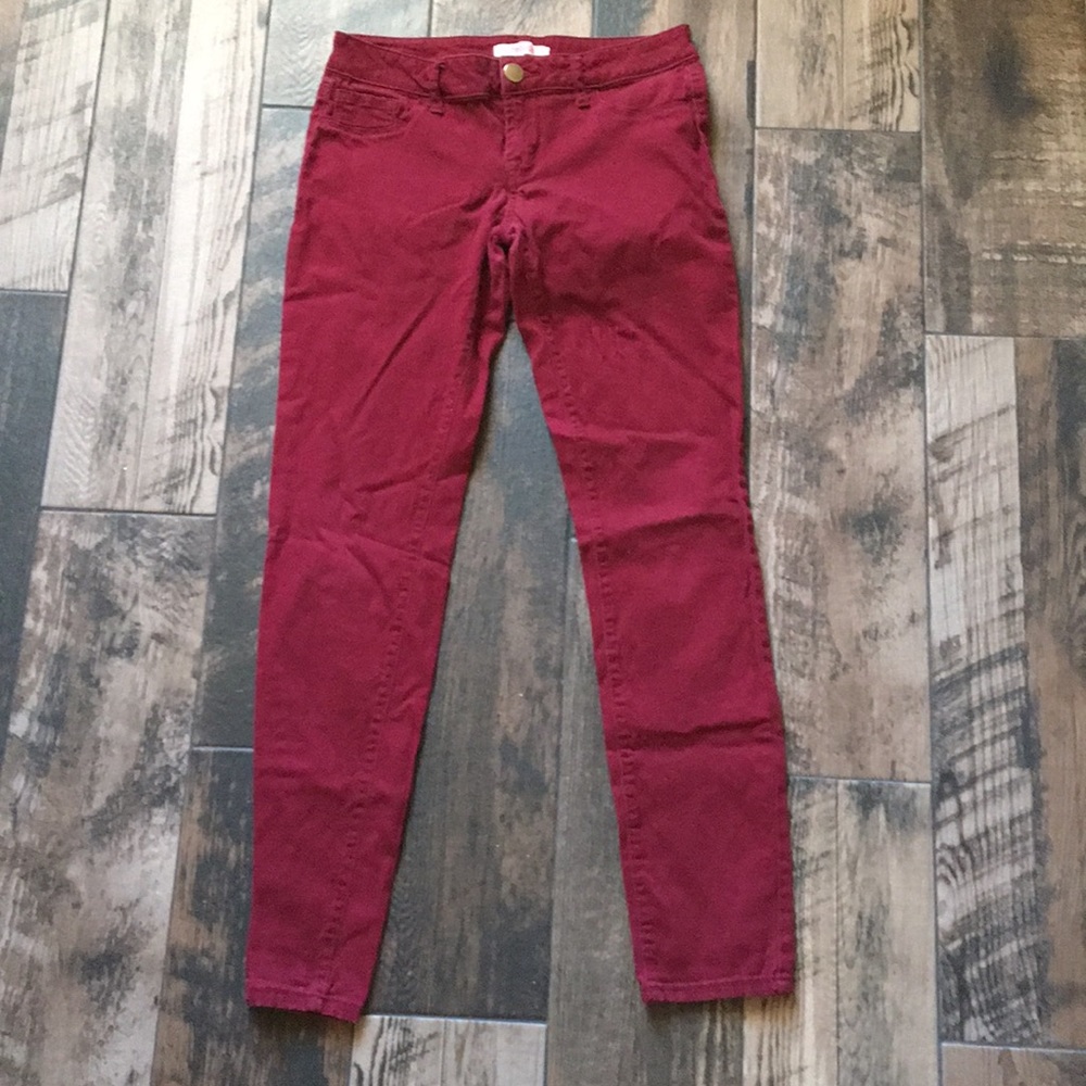 Maroon Skinny Jeans